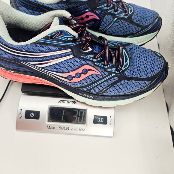 Saucony Guide 9 Everun Womens Shoes Sneakers Size 9 Running Athletic Blue Pink - Picture 9 of 9